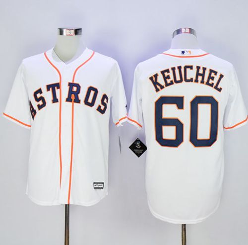 Astros #60 Dallas Keuchel New White Cool Base Stitched MLB Jersey - Click Image to Close